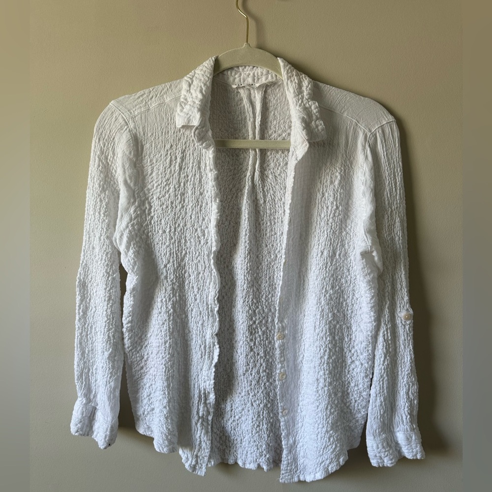 White Long Sleeve button down shirt